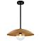 Justice Design Caribe 18" Wide Matte Black Pendant Light