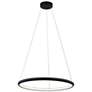 1_Justice Design Circola 24 1/2" Wide Matte Black LED Pendant