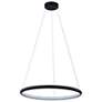 2_Justice Design Circola 24 1/2" Wide Matte Black LED Pendant more views