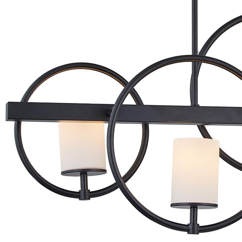 Image 3 Justice Design Cirque 40" Wide Matte Black 40-Light Island Chandelier more views