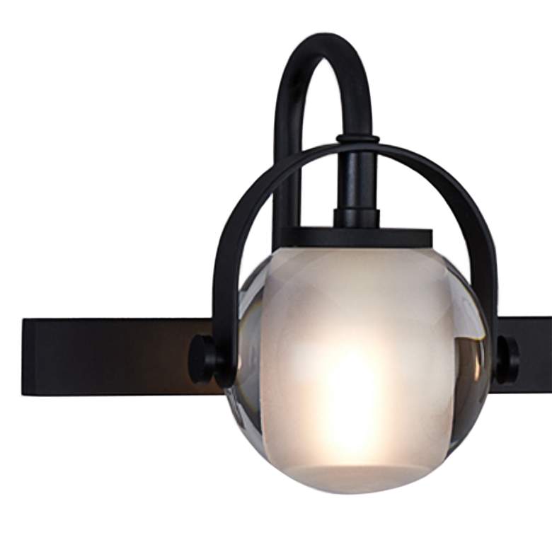 Image 3 Justice Design Conduit 24"W Matte Black 3-Light Bath Light more views