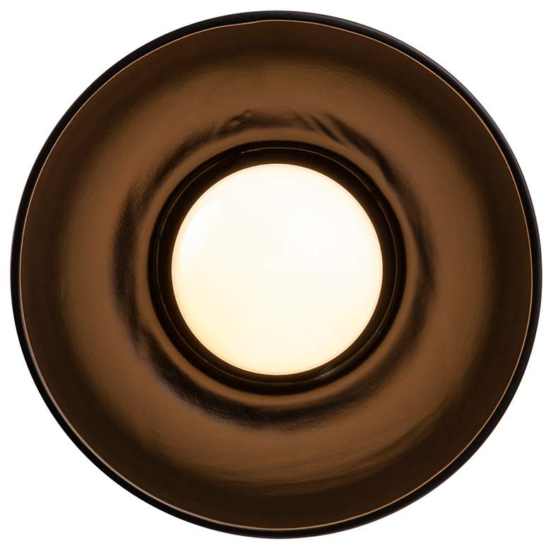 Image 4 Justice Design Coupe 10"H Carbon Matte Black LED Wall Sconce more views