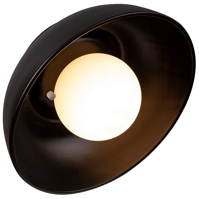 Image 6 Justice Design Coupe 10"H Carbon Matte Black LED Wall Sconce more views