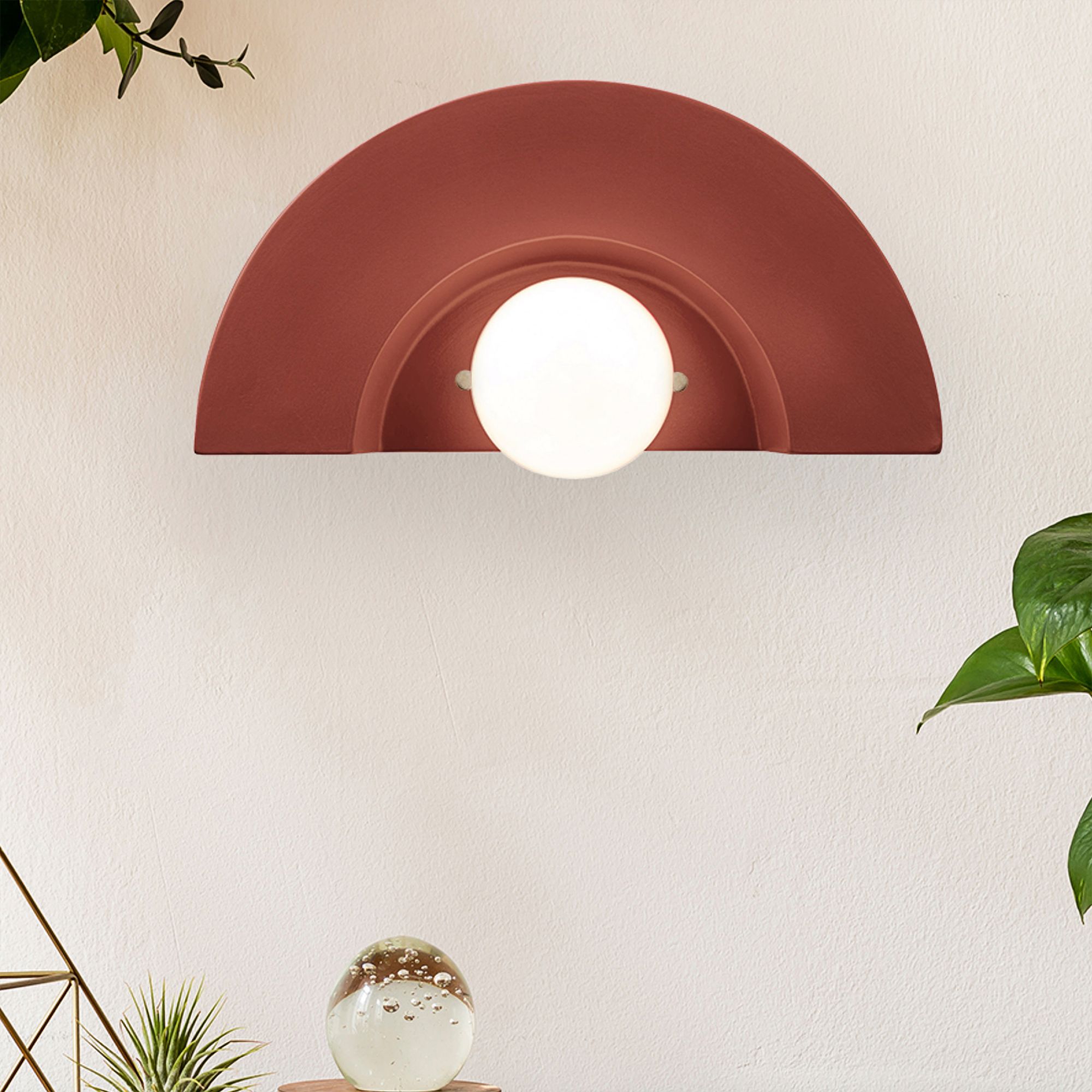 crescent wall light