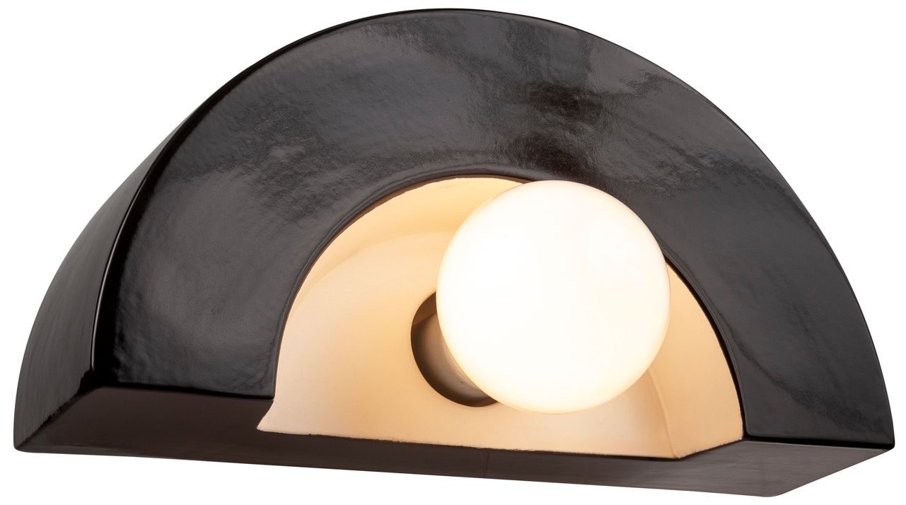 Justice Design Crescent 6" High Bisque Wall Sconce 524P1 Lamps Plus