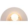 Justice Design Crescent 6" High Bisque Wall Sconce