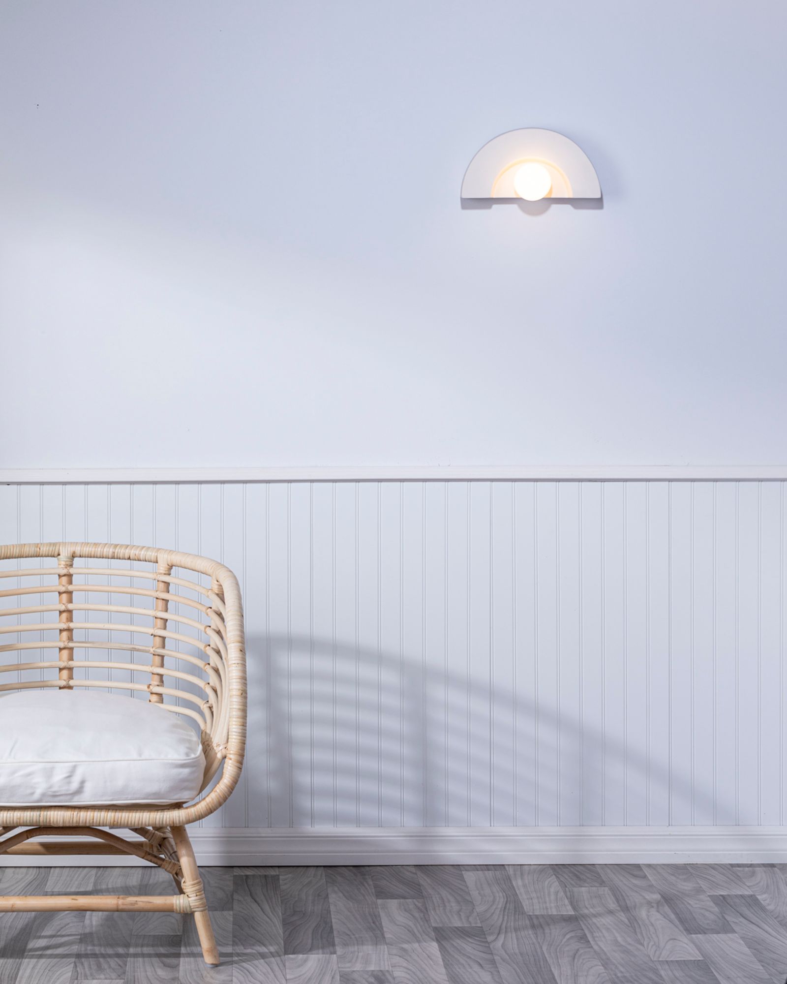 Justice Design Crescent 6" High Bisque Wall Sconce 524P1 Lamps Plus