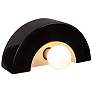4_Justice Design Crescent 6" High Gloss Black Ceramic Wall Sconce more views