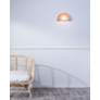 5_Justice Design Crescent 6" High Gloss Blush Wall Sconce more views