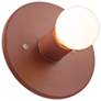 3_Justice Design Discus 8" High Canyon Clay Wall Sconce