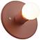 Justice Design Discus 8" High Canyon Clay Wall Sconce