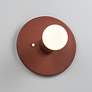 2_Justice Design Discus 8" High Canyon Clay Wall Sconce