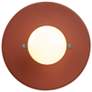 4_Justice Design Discus 8" High Canyon Clay Wall Sconce more views