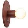 5_Justice Design Discus 8" High Canyon Clay Wall Sconce more views