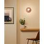 6_Justice Design Discus 8" High Canyon Clay Wall Sconce more views