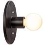 3_Justice Design Discus 8" High Carbon Matte Black Wall Sconce more views
