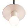 6_Justice Design Discus 8" Wide Bisque Mini Pendant more views