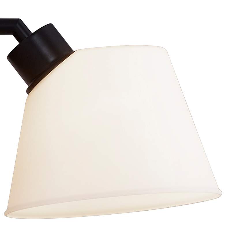 Image 2 Justice Design Envoy 7 3/4" High Matte Black Wall Sconce more views