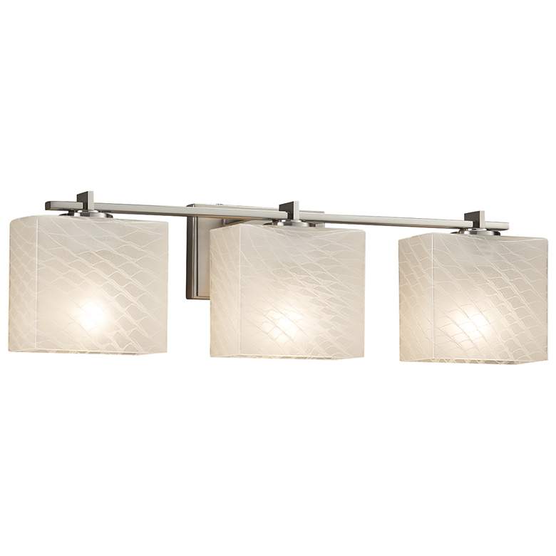 Image 2 Justice Design Era 24" Wide Brushed Nickel 3-Light Bath Light
