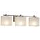 Justice Design Era 24" Wide Brushed Nickel 3-Light Bath Light