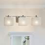 1_Justice Design Era 24" Wide Brushed Nickel 3-Light Bath Light