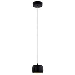 Justice Design Frascati 4 1/2"W Matte Black LED Mini Pendant