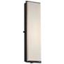 Justice Design Fusion  24" High Matte Black LED Outdoor Wall Light