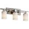 Justice Design Fusion Aero 26" Wide Brushed Nickel 3-Light Bath Light