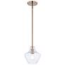 2_Justice Design Fusion Harlow 7 1/2" Wide Brushed Brass Mini Pendant