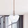 1_Justice Design Fusion Harlow 7 1/2" Wide Brushed Brass Mini Pendant