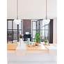 3_Justice Design Fusion Harlow 7 1/2" Wide Brushed Brass Mini Pendant more views