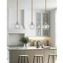 4_Justice Design Fusion Harlow 7 1/2" Wide Brushed Brass Mini Pendant more views