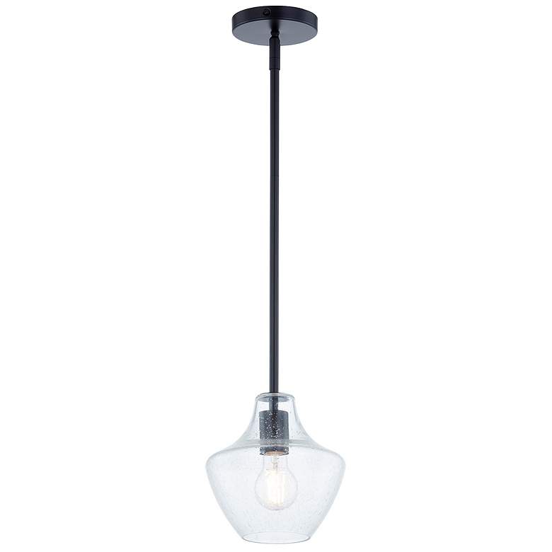 Image 2 Justice Design Fusion Harlow 7 1/2" Wide Matte Black Mini Pendant