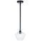Justice Design Fusion Harlow 7 1/2" Wide Matte Black Mini Pendant