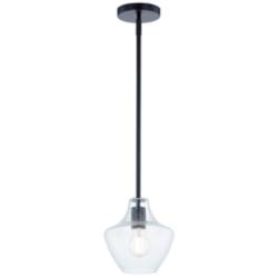 Justice Design Fusion Harlow 7 1/2" Wide Matte Black Mini Pendant