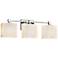 Justice Design Fusion Tetra 23 1/2" Polished Chrome 3-Light Bath Light