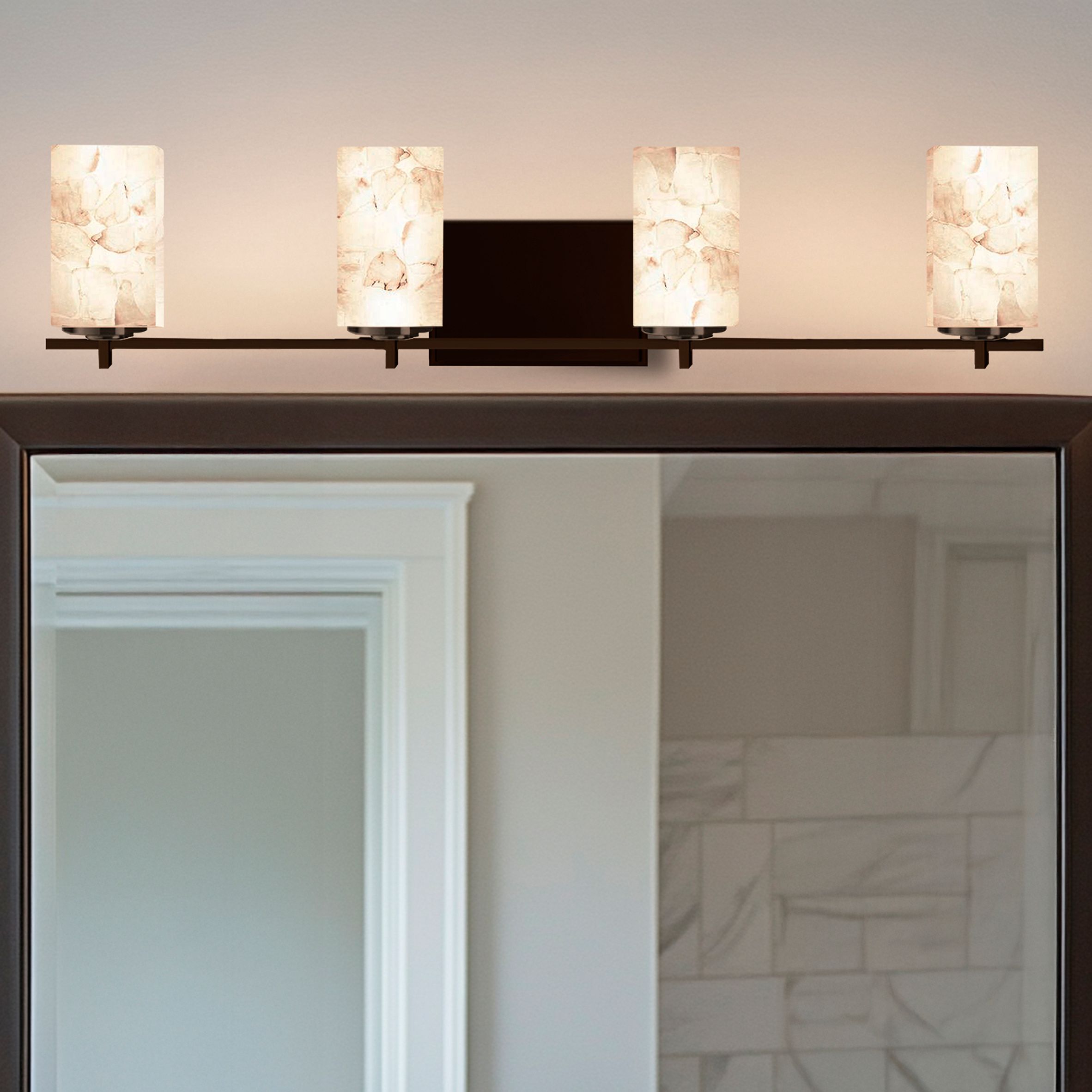 Justice Design Group Alabaster Rocks! Bronze Collection