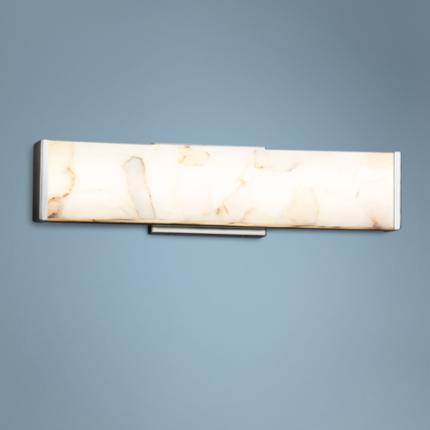 Justice Design Group Alabaster Rocks! Brushed Nickel Collection