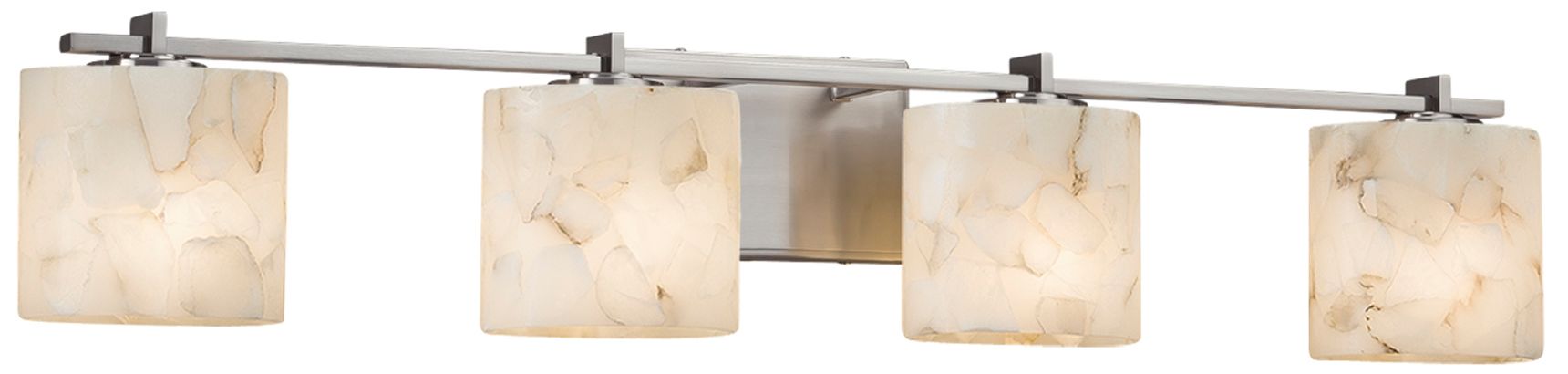 Justice Design Group Alabaster Rocks! Brushed Nickel Collection