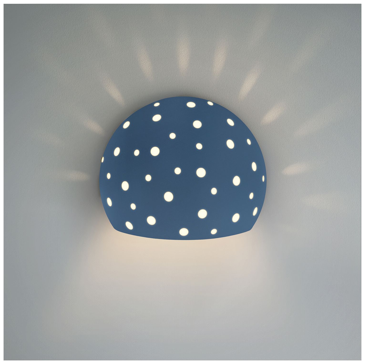 Justice Design Group Perforated Globe Blue Collection