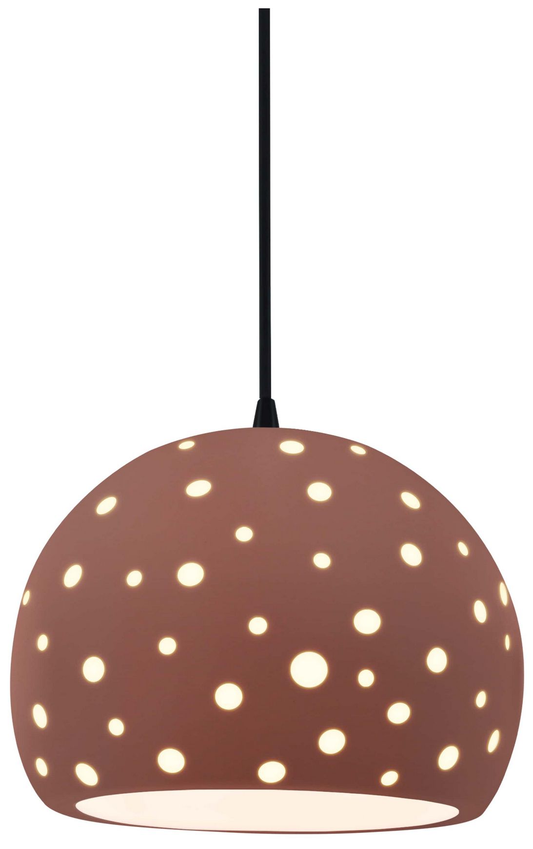 Justice Design Group Perforated Globe Brown Collection
