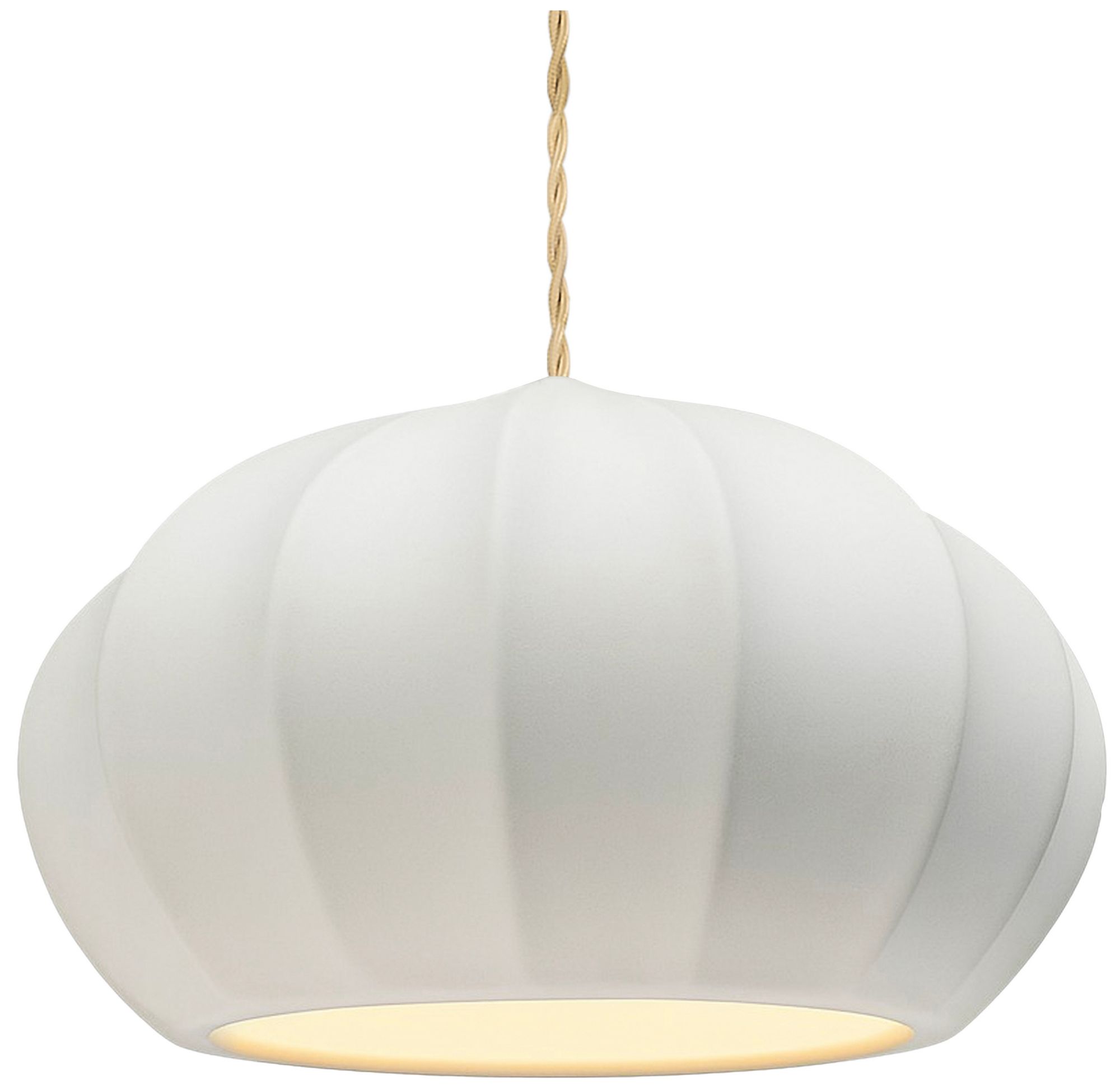 Justice Design Group Radiance Fluted White Collection