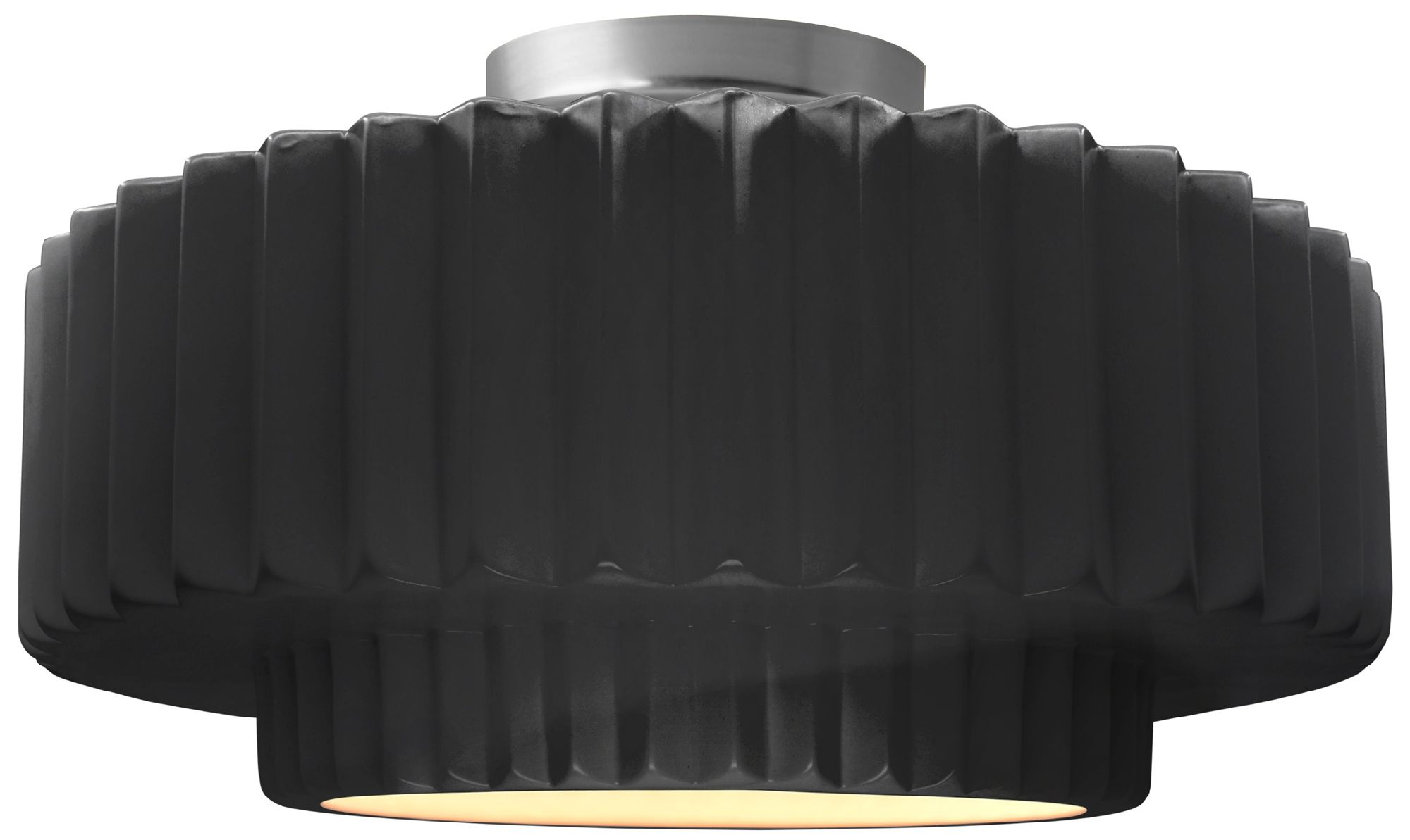 Justice Design Group Radiance Pleated Tier Black Collection