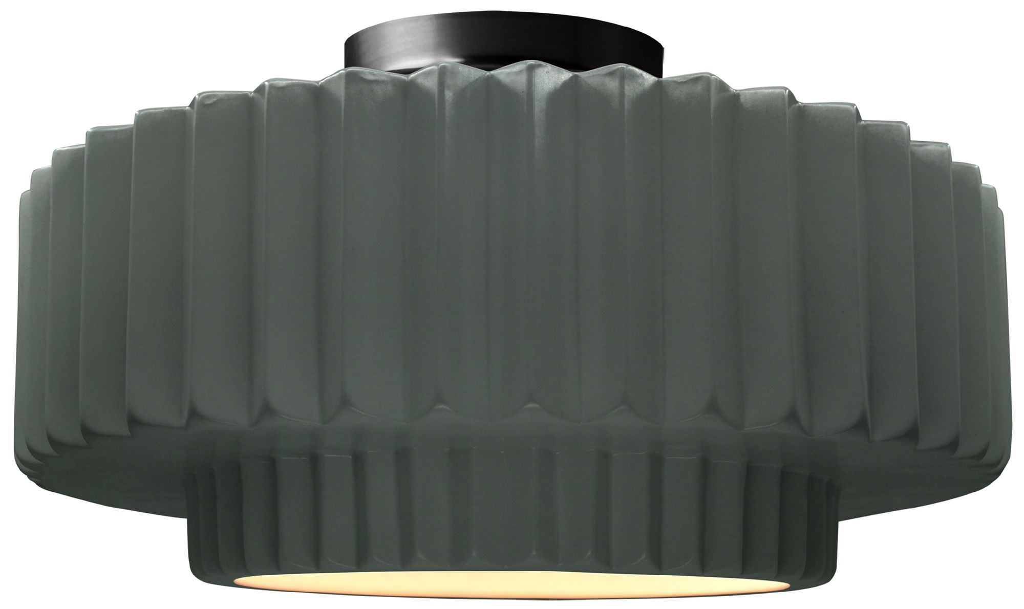 Justice Design Group Radiance Pleated Tier Black Collection