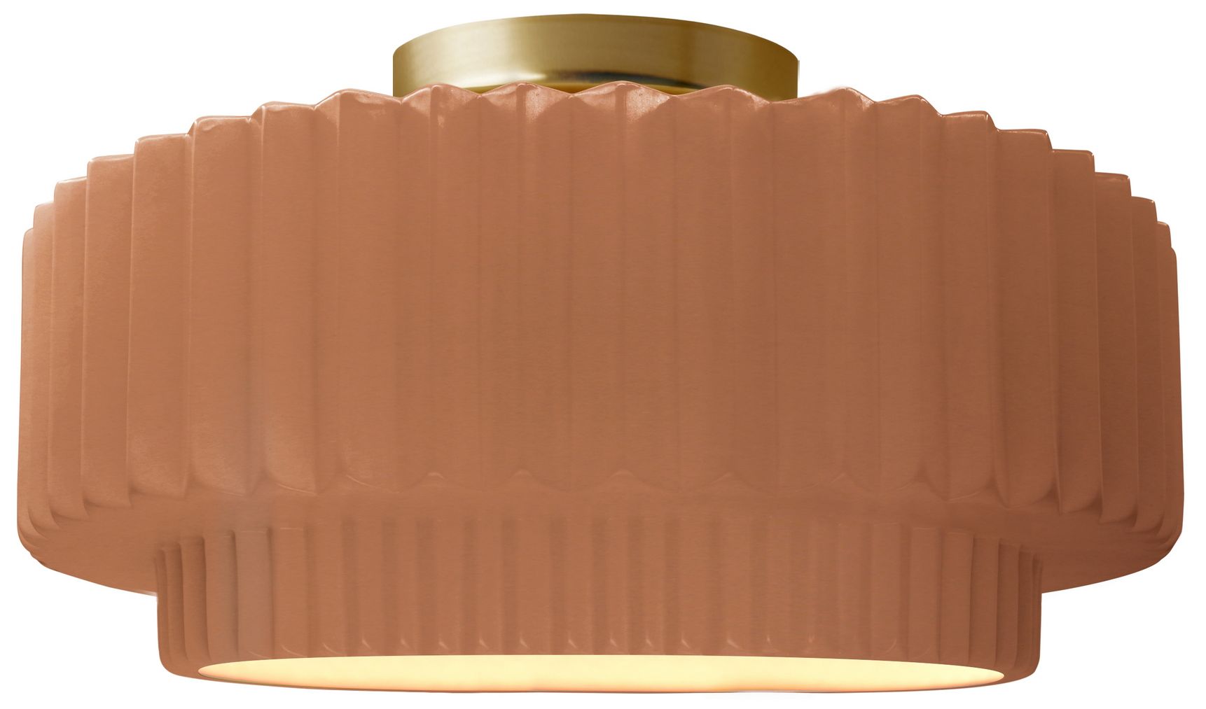 Justice Design Group Radiance Pleated Tier Blue Collection