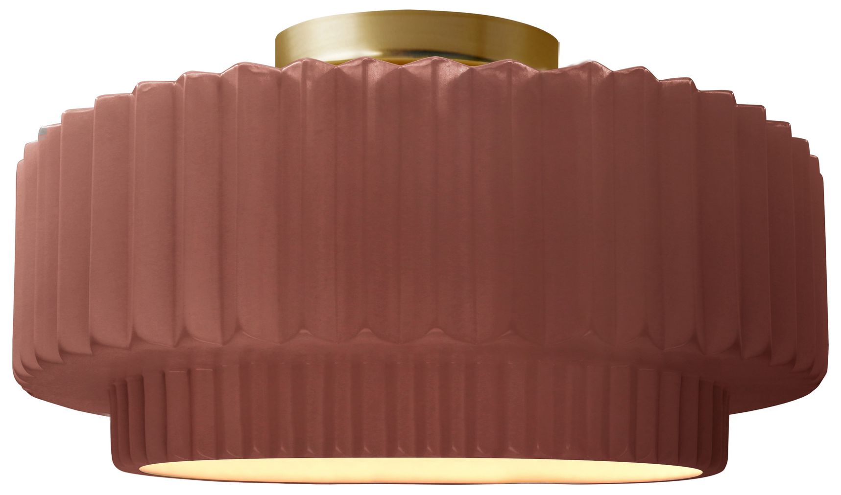 Justice Design Group Radiance Pleated Tier Brown Collection