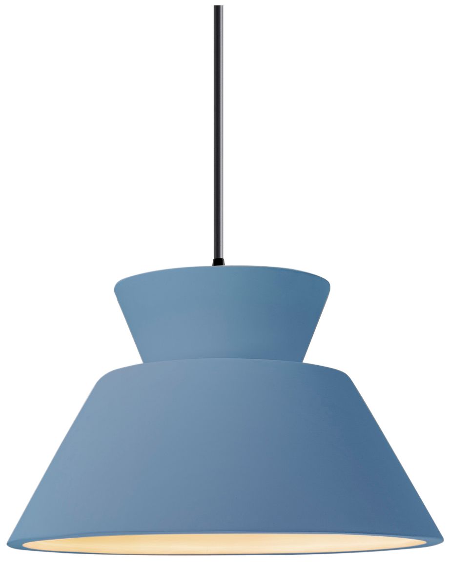 Justice Design Group Radiance Trapezoid Blue Collection