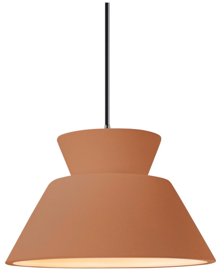 Justice Design Group Radiance Trapezoid Brushed Nickel Collection