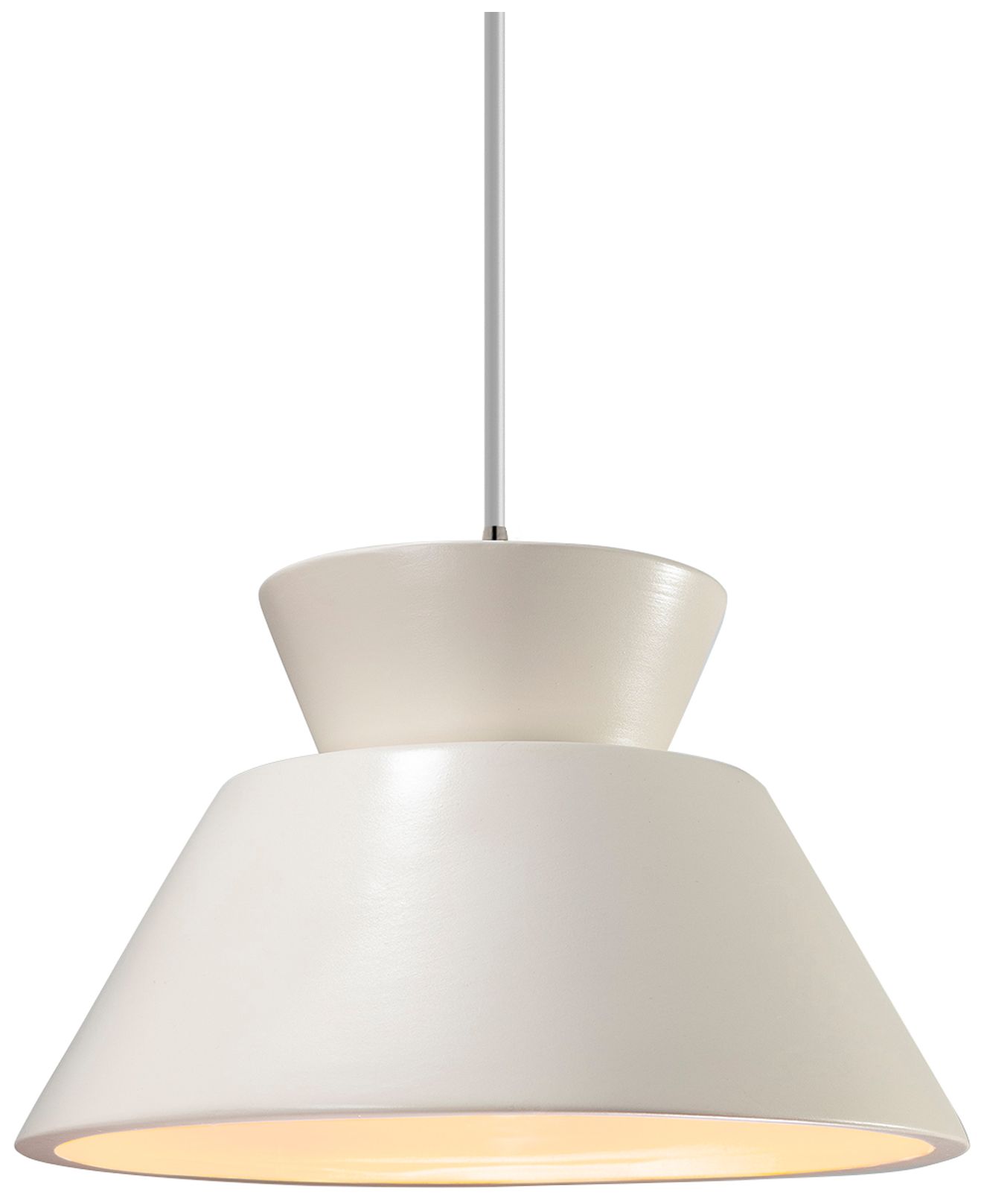 Justice Design Group Radiance Trapezoid White Collection