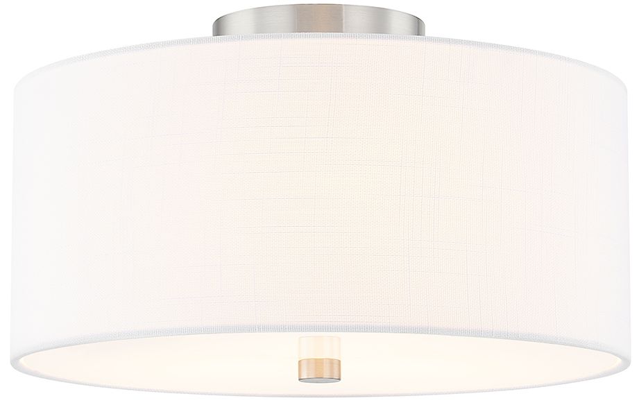 Justice Design Group Textile Brushed Nickel Collection